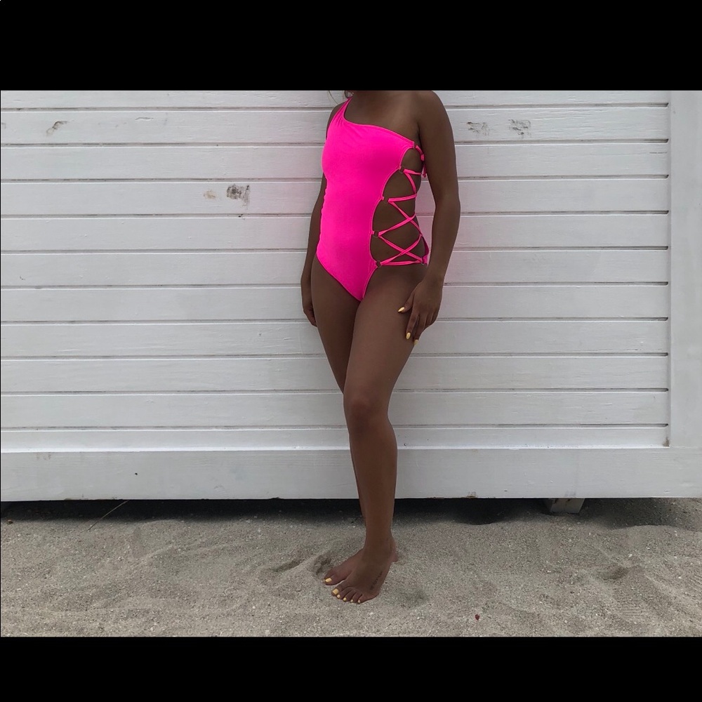 HOT PINK bathing suit